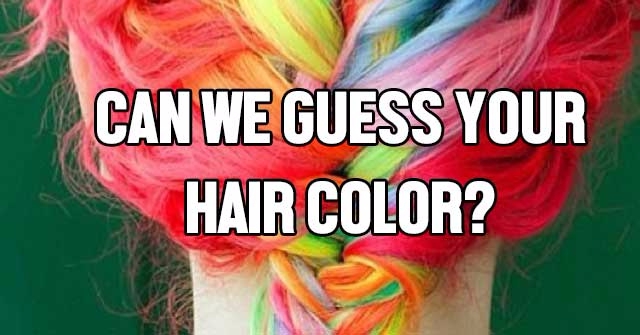 Can We Guess Your Hair Color?