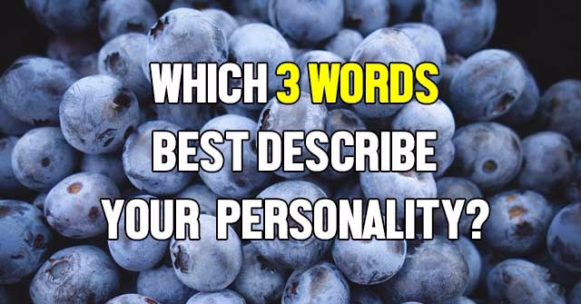 Which 3 Words Best Describe Your Personality?