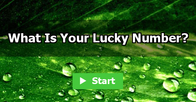 What Is Your Lucky Number?