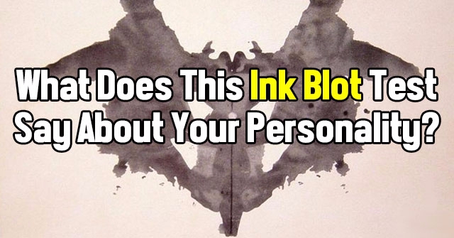 What Does This Ink Blot Test Say About Your Personality?