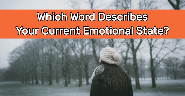 Which Word Describes Your Current Emotional State?