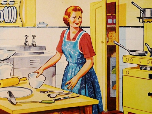 Do you wear an apron when you cook?