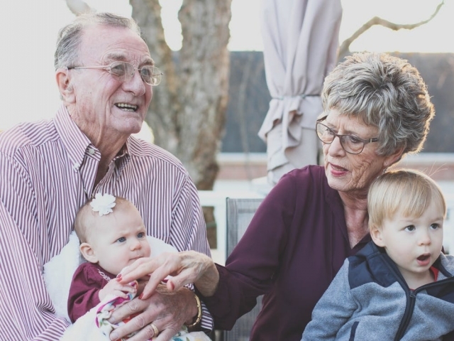 How often do grandpa and grandma visit?