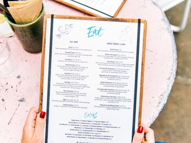 Do you look at a restaurant's menu prior to visiting?